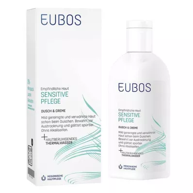 Eubos Sensitive Shower &amp; kreem, 200 ml
