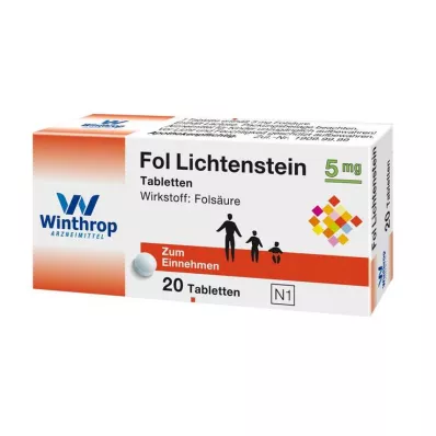 Fol Lichtenstein 5 mg tabletid, 20 tk