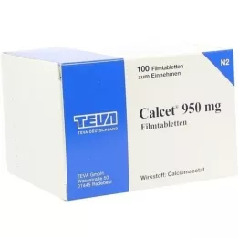 CALCET 950 mg õhukese polümeerikattega tabletid, 100 tk