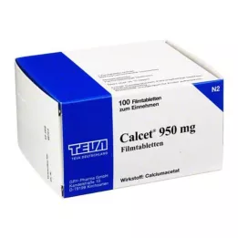 CALCET 950 mg õhukese polümeerikattega tabletid, 100 tk
