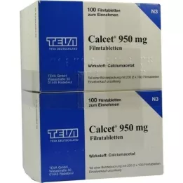 CALCET 950 mg õhukese polümeerikattega tabletid, 200 tk