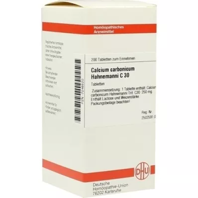 CALCIUM CARBONICUM Hahnemanni C 30 tabletti, 200 tk