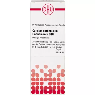 CALCIUM CARBONICUM Hahnemanni D 10 lahjendus, 50 ml