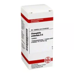 CHIMAPHILA UMBELLATA D 6 tabletti, 80 tk