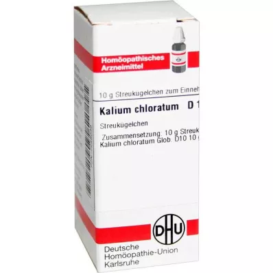 DHU Potassium chloratum D 10 gloobulid, 10 g