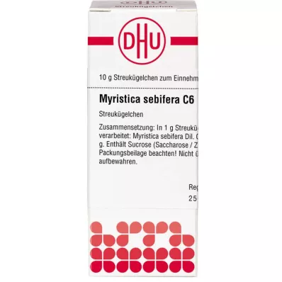 MYRISTICA SEBIFERA C 6 graanulid, 10 g