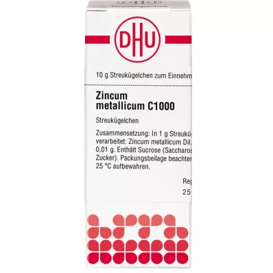 ZINCUM METALLICUM C 1000 graanulid, 10 g