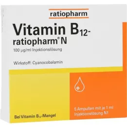 VITAMIN B12-RATIOPHARM N ampullid, 5X1 ml