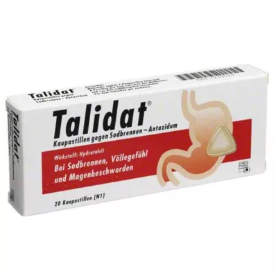 Talidat närimispastillid, 20 tk