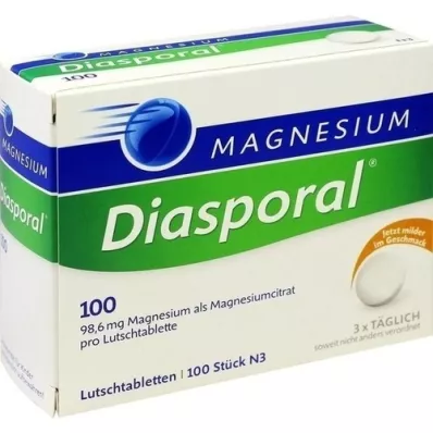 MAGNESIUM DIASPORAL 100 pastilli, 100 tk
