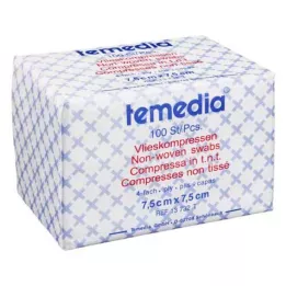VLIESKOMPRESSEN 7,5x7,5 cm mittesteriilne 4-kordne, 100 tk