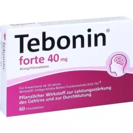 TEBONIN forte 40 mg õhukese polümeerikattega tabletid, 60 tk