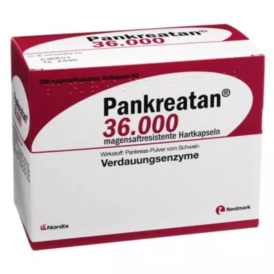 PANKREATAN 36 000 kõvakapslit, 200 tk