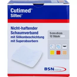 CUTIMED Siltec vahtpolster 5x6 cm mittekleepuv, 12 tk