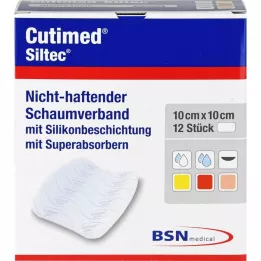 CUTIMED Siltec vahtpolster 10x10 cm mittekleepuv, 12 tk