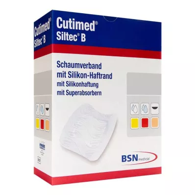 Cutimed Siltec B vahtplaaster 7,5x7,5 cm kleepuva servaga, 12 tk