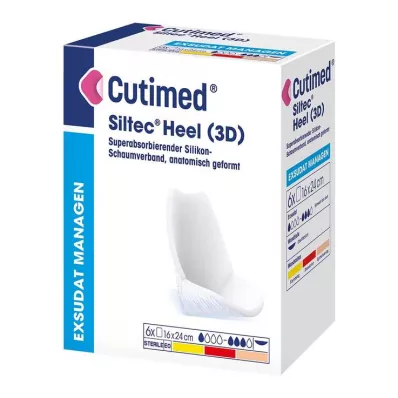 Cutimed Siltec Heel 3D 16x24 cm kompressid, 6 tk