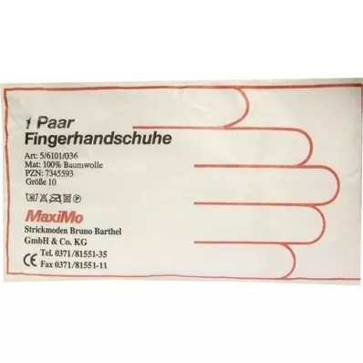 HANDSCHUHE Puuvillane suurus 10 ülepikkuses, 2 tk