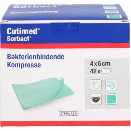 CUTIMED Sorbact kompressid 4x6 cm, 42 tk