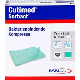 CUTIMED Sorbact kompressid 7x9 cm, 6 tk