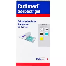 CUTIMED Sorbact geelkompressid 7,5x15 cm, 12 tk