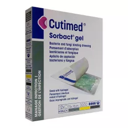 CUTIMED Sorbact geelkompressid 7,5x15 cm, 12 tk