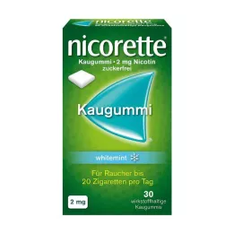 NICORETTE närimiskumm 2 mg valge piparmünt, 30 tk