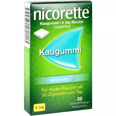 NICORETTE närimiskumm 4 mg valge piparmünt, 30 tk