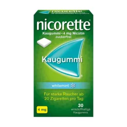 NICORETTE närimiskumm 4 mg valge piparmünt, 30 tk