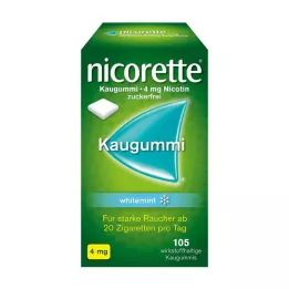 NICORETTE närimiskumm 4 mg valge piparmünt, 105 tk