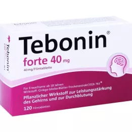 TEBONIN forte 40 mg õhukese polümeerikattega tabletid, 120 tk