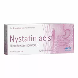 NYSTATIN acis õhukese polümeerikattega tabletid, 20 tk