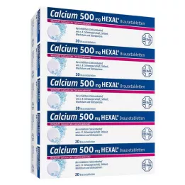 CALCIUM 500 HEXAL kihisevad tabletid, 100 tk