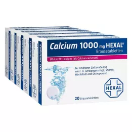 CALCIUM 1000 HEXAL kihisevad tabletid, 100 tk