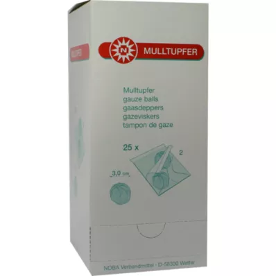 MULLTUPFER ploomi suurusega steriilne, 25X2 tk