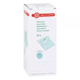 MULLTUPFER ploomi suurusega steriilne, 25X2 tk
