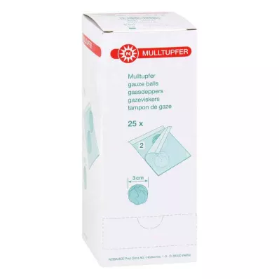 MULLTUPFER ploomi suurusega steriilne, 25X2 tk