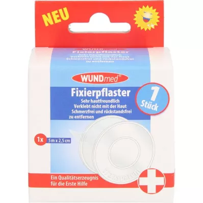 FIXIERPFLASTER 2,5 cmx5 m läbipaistev, 1 tk