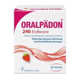 ORALPÄDON 240 Strawberry Btl. pulber, 10 tk