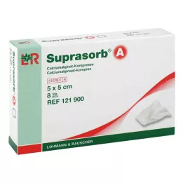 SUPRASORB A Kaltsiumalginaat Kompr.5x5 cm, 8 tk