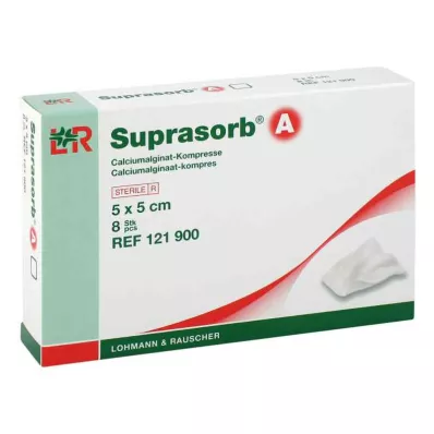 SUPRASORB A Kaltsiumalginaat Kompr.5x5 cm, 8 tk