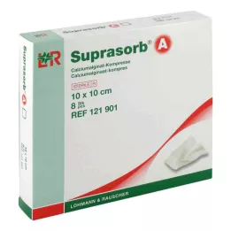 SUPRASORB Kaltsiumalginaatkompress 10x10 cm, 8 tk