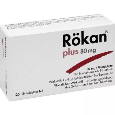 RÖKAN Plus 80 mg õhukese polümeerikattega tabletid, 120 tk