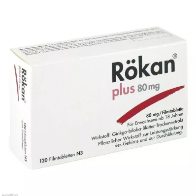 RÖKAN Plus 80 mg õhukese polümeerikattega tabletid, 120 tk
