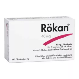 RÖKAN 40 mg õhukese polümeerikattega tabletid, 120 tk