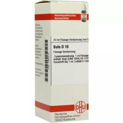 BUFO D 10 Lahjendus, 20 ml