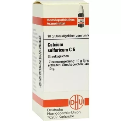 CALCIUM SULFURICUM C 6 graanulid, 10 g