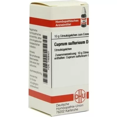 CUPRUM SULFURICUM D 12 kapslit, 10 g