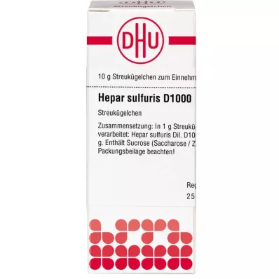 HEPAR SULFURIS D 1000 graanulid, 10 g