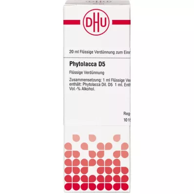 PHYTOLACCA D 5 lahjendus, 20 ml
